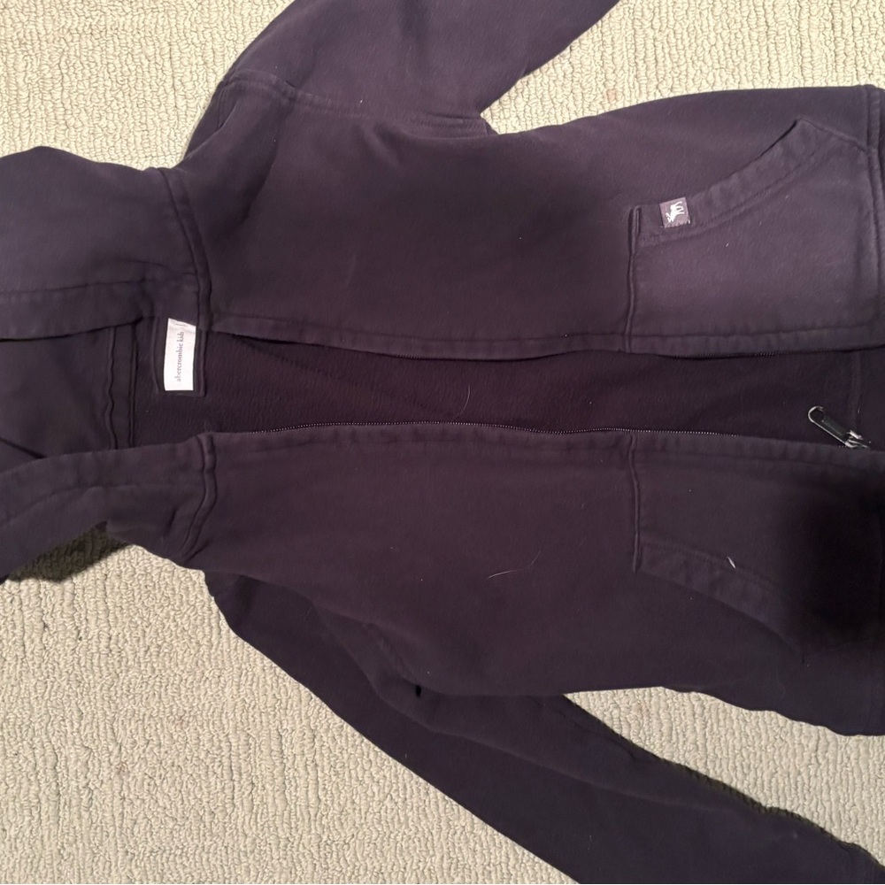 Abercrombie & Fitch black Kids Hoodie Sweatshirt